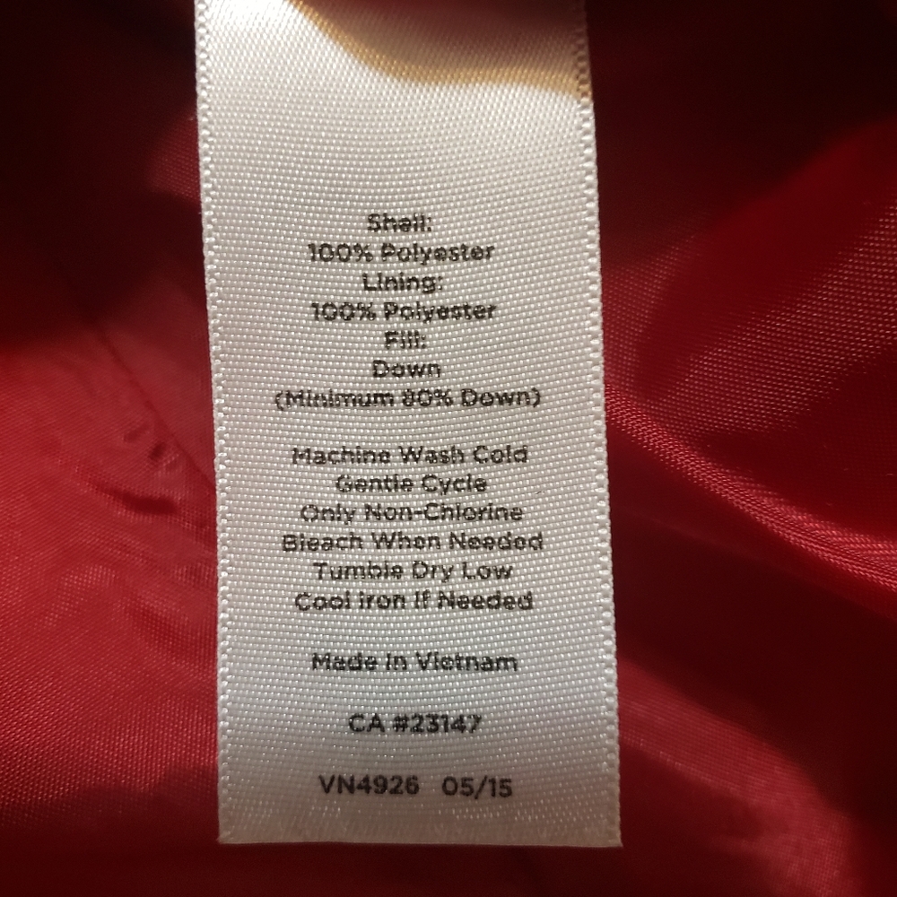Talbots Down Puffer Vest Holiday Sz. XS EUC - Picture 6 of 10